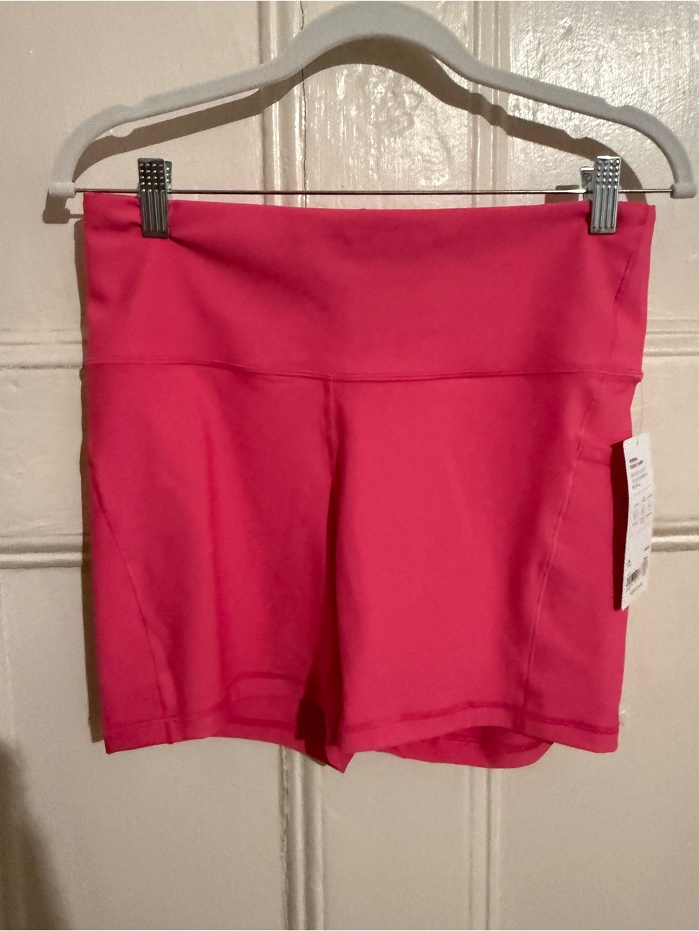 Athleta Hot Pink High-Rise Bike Shorts